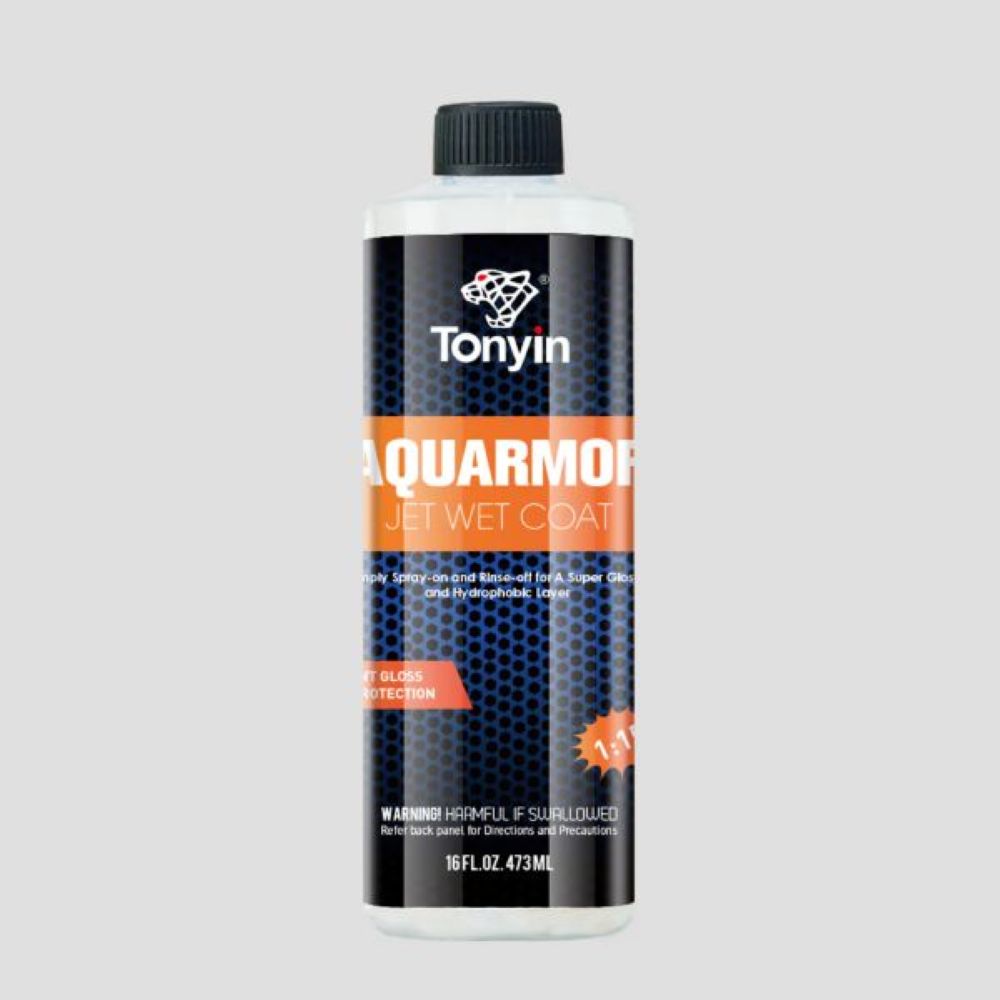 TONYIN Aquarmor Jet Wet Coat TC06A – Šlapias skystas vaškas (Koncentratas 1:10 - 1:50), 473ml