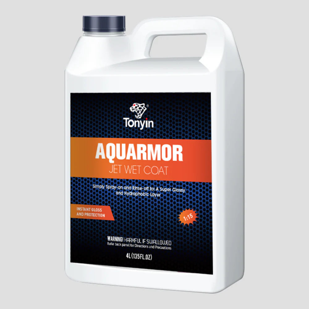 TONYIN Aquarmor Jet Wet Coat TC06B – Šlapias skystas vaškas (Koncentratas 1:10 - 1:50), 4L