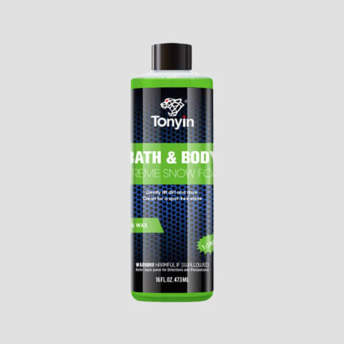 TONYIN Bath & Body Extreme Snow Foam TN04A – Itin koncentruotos aktyvios putos automobilio plovimui (1:1800), 473ml