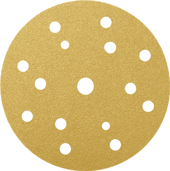 RADEX Gold abrazyviniai šlifavimo diskai su Velcro Ø 150mm (Šlifavimo popierius su skylėmis)