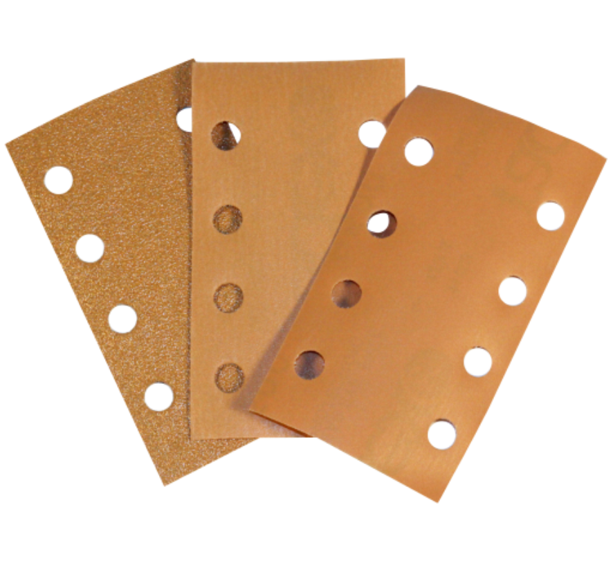 GOLD ŠVITRINIO POPIERIAUS LAPAI SU SKYLĖMIS 70 х 127 mm, 8 SKYLĖS
