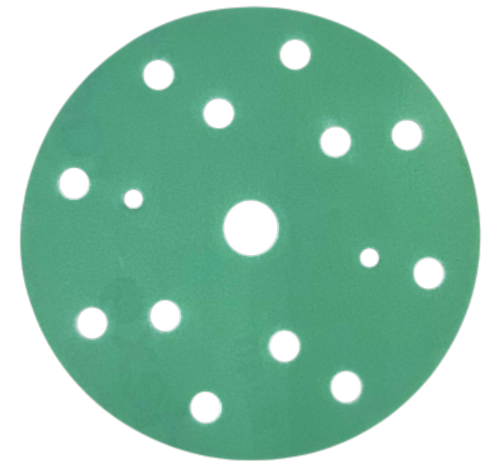 Žaliieji abrazyviniai diskai plastikiniu pagrindu (Green Film) Ø 125 mm
