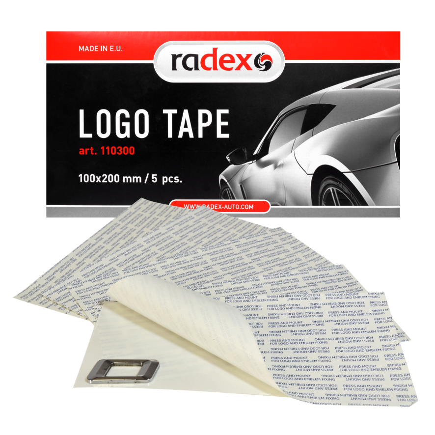 ADHESIVE TAPE FOR LOGO 100 x 200 mm 5 pcs. ART. 110300