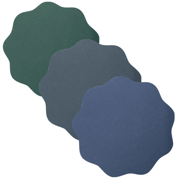 MINI MIKROAPDAILOS DISKAI SU VELCRO (INVERSE I) Ø 35 mm