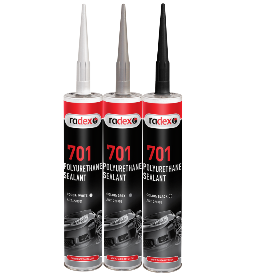 VIENKOMPONENTIS GREITAI KIETĖJANTIS SELANO PAGRINDUPOLYURETHANE SEALANT RADEX 701