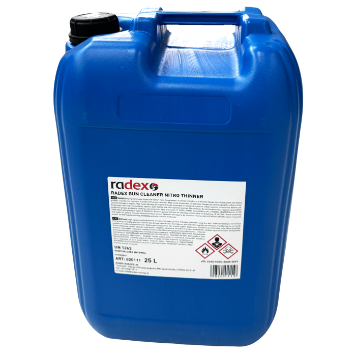 DAŽYMO PISTOLETŲ VALIKLIS (NITRO SKIEDIKLIS) 25 L. ART. 820111