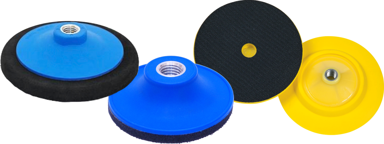 Velcro mounting pad for rotary machine with M14 thread